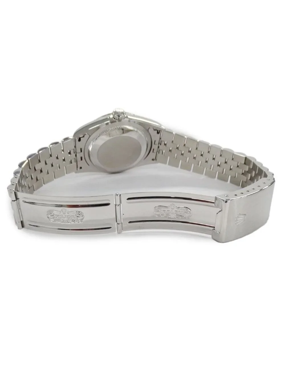 Rolex Datejust Watch Automatic at Stainless Steel White Gold WG Silver Black